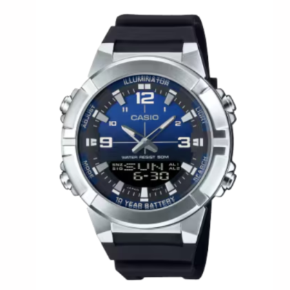 Casio General AMW-870A-2AV Black Resin Band Men Watch